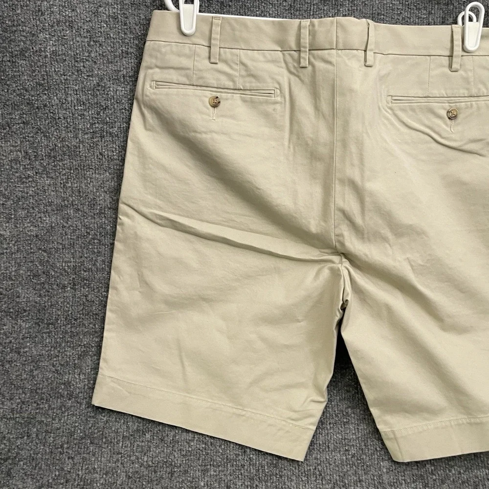 Polo Ralph Lauren Stretch Slim Fit Shorts Mens 38 Beige Chino Golf Casual